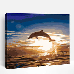 Sunset Dolphin | Paint By Numbers