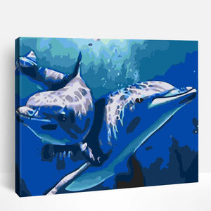 Dolphin with Romance | Paint By Numbers