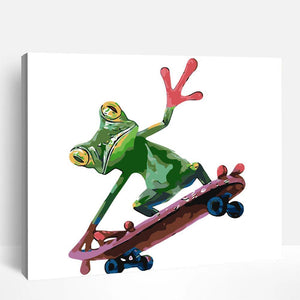 Frog on Skates | Paint By Numbers