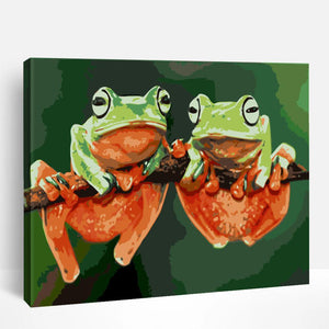 Bored Frog Couple | Paint By Numbers