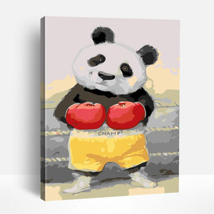 Boxing Panda Bear | Paint By Numbers