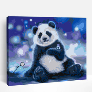 Panda Under Stars | Paint By Numbers