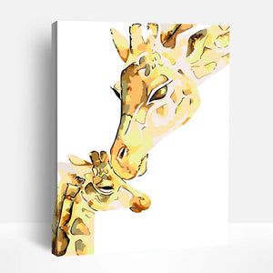Mother and Baby Giraffe | Paint By Numbers