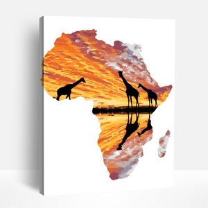 African Giraffe | Paint By Numbers