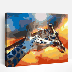 Giraffe Romance | Paint By Numbers