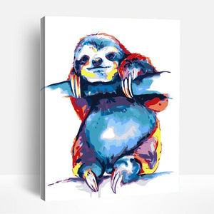 Watercolor Sloth | Paint By Numbers