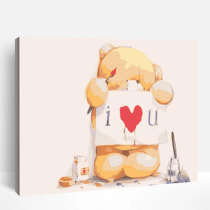 I Love You Bear | Paint By Numbers