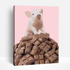 Chocolate and Piglet | Paint By Numbers
