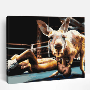 Boxing Kangaroo | Paint By Numbers