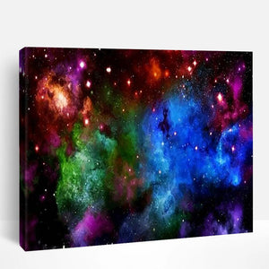 Neon Galaxy Sky | Paint By Numbers