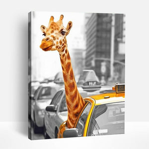 Giraffe Cityscape | Paint By Numbers