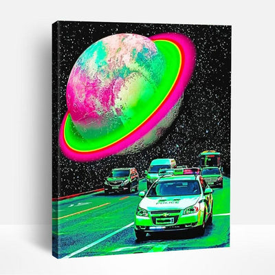 Neon Planet | Paint By Numbers