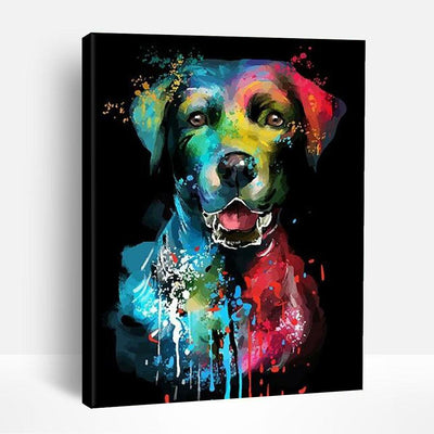 Artistic Dog | Paint By Numbers